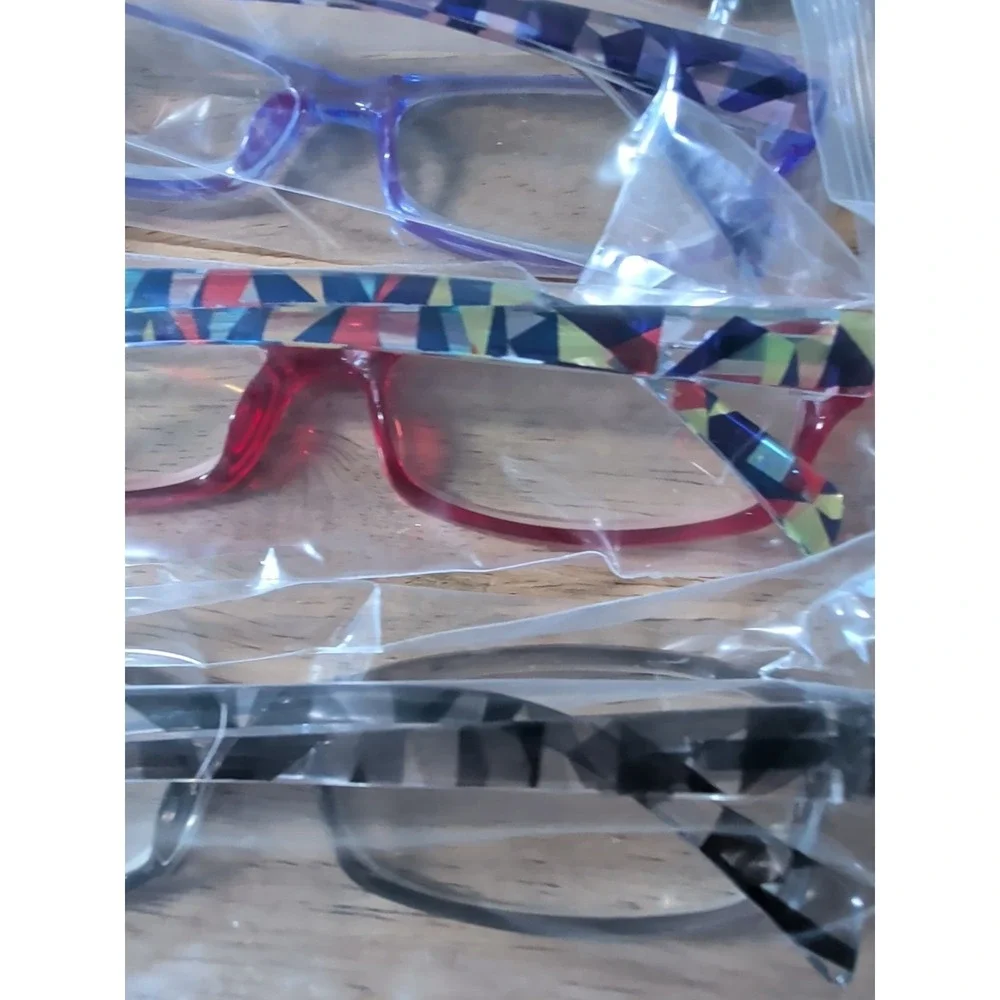 Ladies Reading Glasses 6 Pack Fashion Readers Eyeglasses Assorted &‎ Cases +3.50